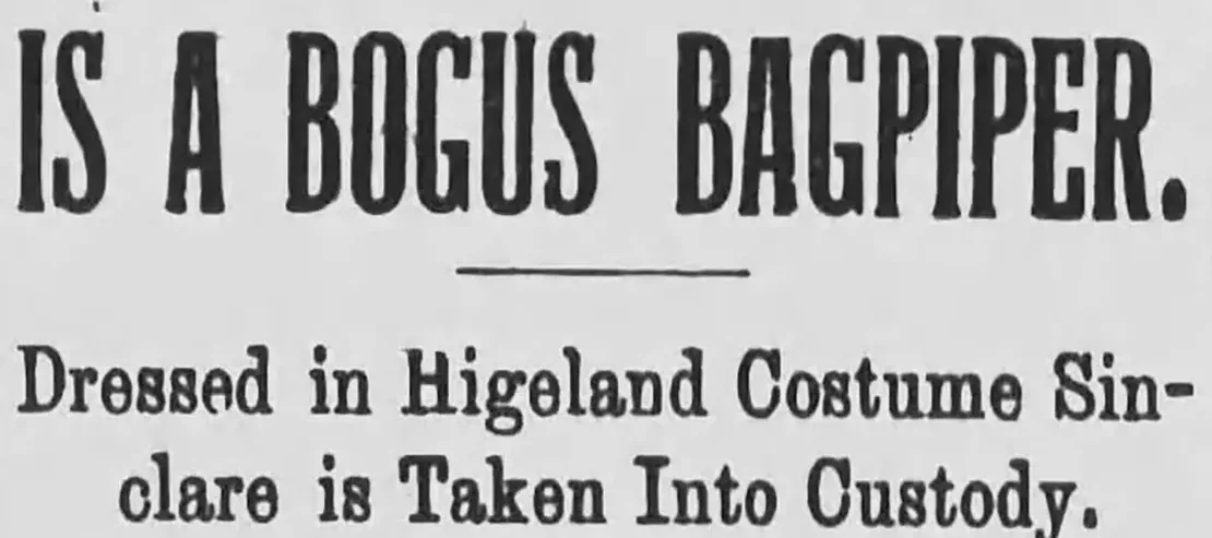 the bogus bagpiper