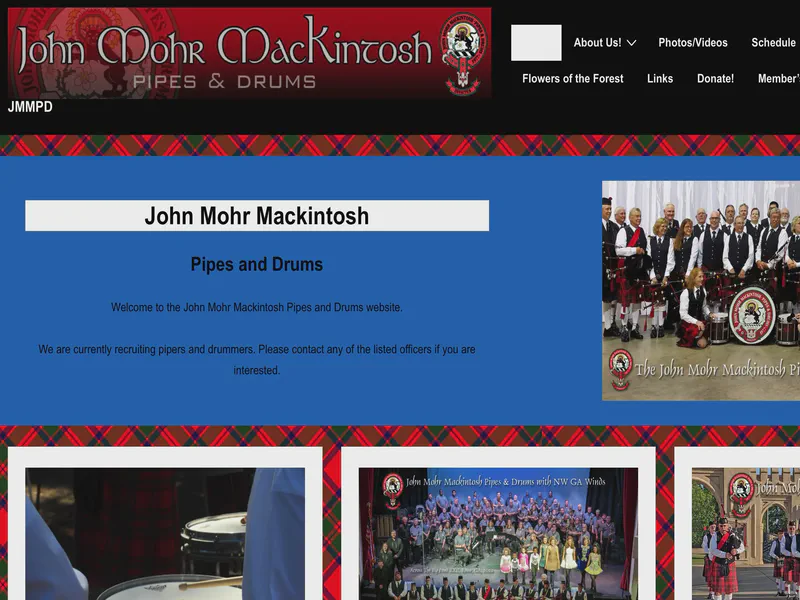 Website preview for www.jmmpd.com